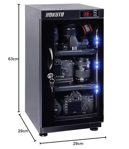 HOKUTO防湿庫 HS-41Lレビュー：カメラ機材の収納と整理にも便利
